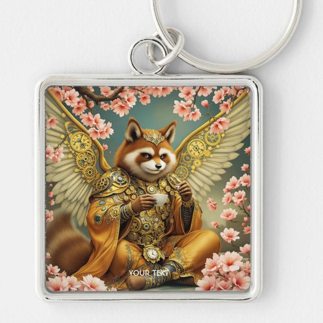 Chaveiro Fantasy Cute King Tanuki Tea (Frente)