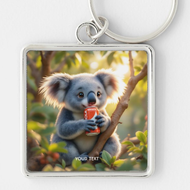 Chaveiro Fantasy Cute Koala Bebe Tree (Frente)