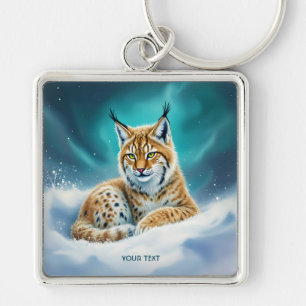 Chaveiro Fantasy Cute Lynx Winter