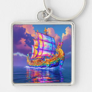 Chaveiro Fantasy Cute Rainbow Colors Ship