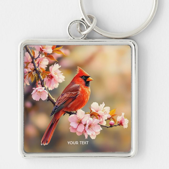 Chaveiro Fantasy Cute Red Bird Cherry (Frente)