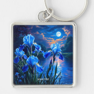 Chaveiro Fantasy Cute River Blue Irises