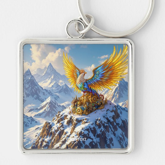 Chaveiro Fantasy Cute Steampunk Mounties Phoenix (Frente)