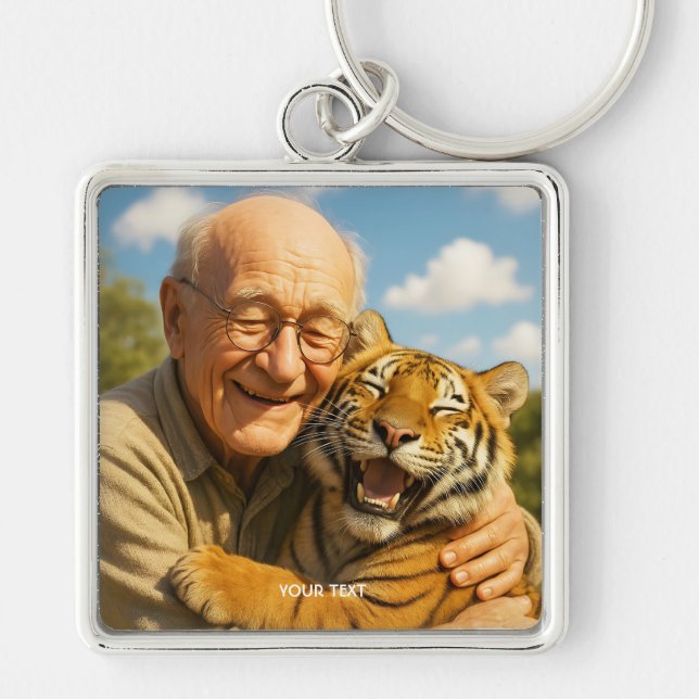 Chaveiro Fantasy Cute Tiger Old Man (Frente)