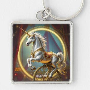 Chaveiro Fantasy Cute Unicorn Wheel Circus