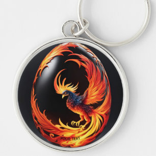 Chaveiro Fantasy Cute Vivid Phoenix Black Egg