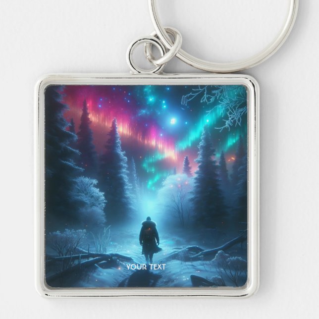 Chaveiro Fantasy Cute Winter Path Snow (Frente)