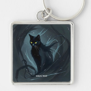 Chaveiro Fantasy - Gato Bonito - Preto Noturno