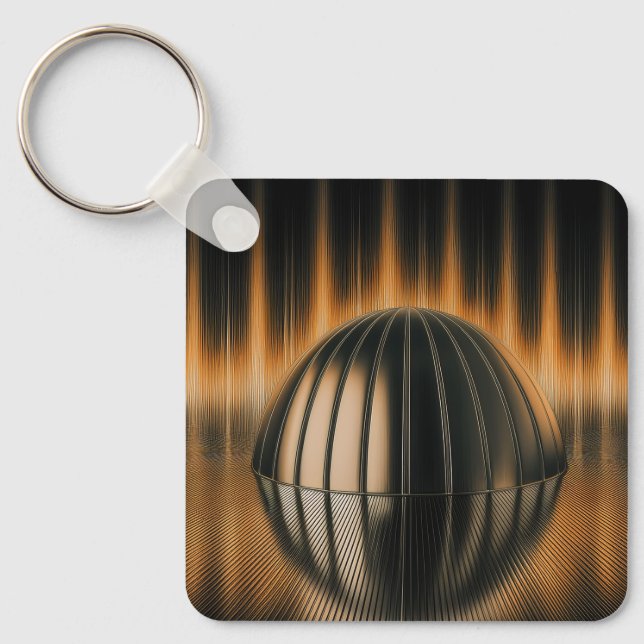 Chaveiro Fantasy Image Bronze Halfdome On Reflected Surface (Frente)