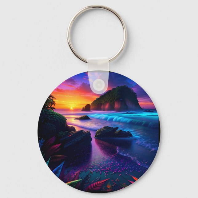 Chaveiro Fantasy Tropical Beach One (Frente)