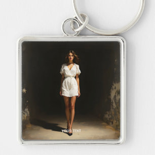 Chaveiro Fantasy White Vress Girl
