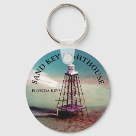 Chaveiro Farol-Chave De Areia, Flórida Keys Keyring