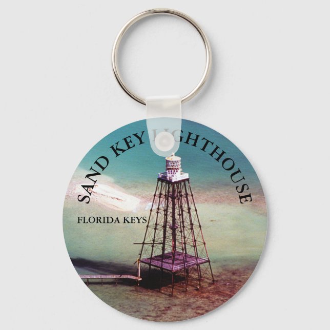 Chaveiro Farol-Chave De Areia, Flórida Keys Keyring (Frente)