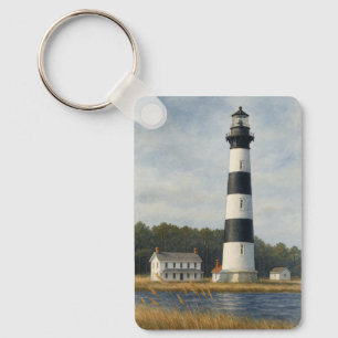 Chaveiro Farol da Ilha Bodie em Aquarela