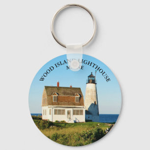 Chaveiro Farol da Ilha da Madeira, Maine Round Keyring