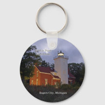 Farol de 40 milhas na cadeia de chaves de disco