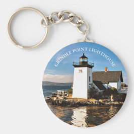 Chaveiro Farol de Ponto Grindle, Maine Keyring