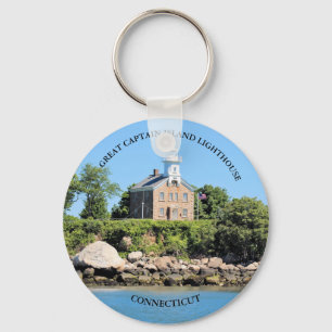 Chaveiro Farol do Capitão Excelente Island, CT Keyring