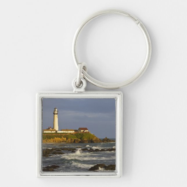 Chaveiro Farol em Pigeon Point State Beach em San 2 (Frente)