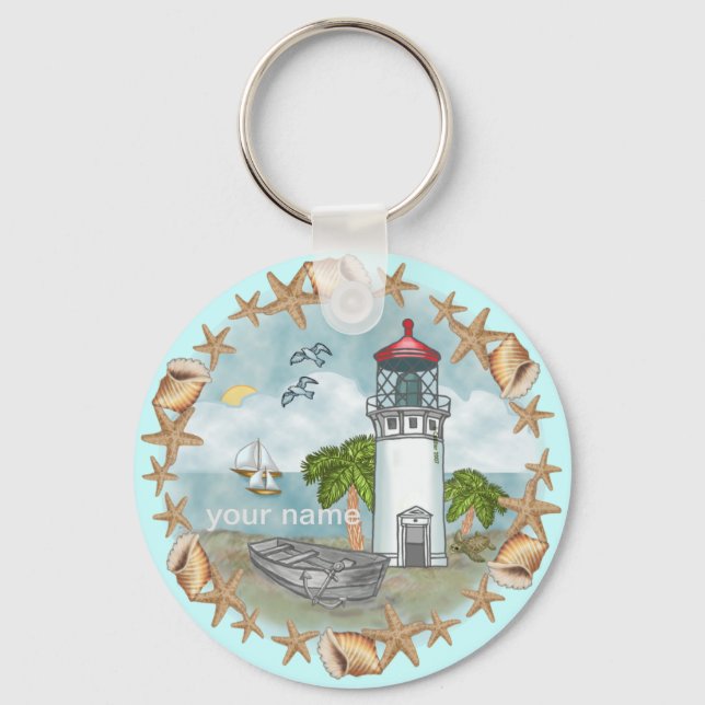 Chaveiro Farol Hawaii Shells  (Frente)