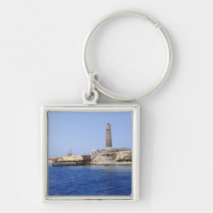 Chaveiro Farol nas Ilhas Irmãos, Mar Vermelho, Egito