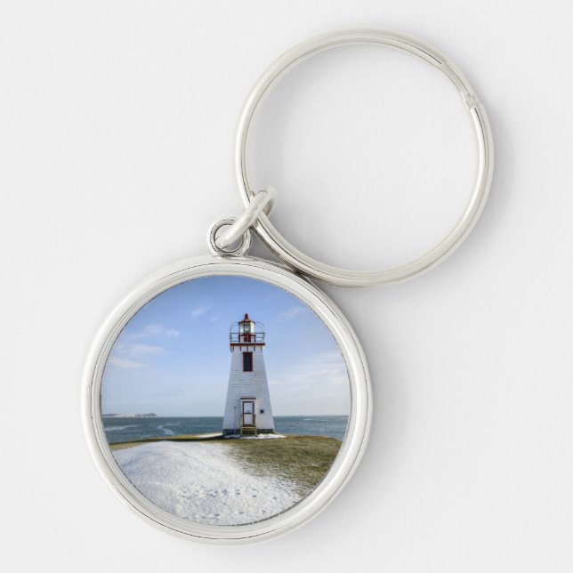 Chaveiro Farol | Novo Brunswick de Arran da polegada (Frente)
