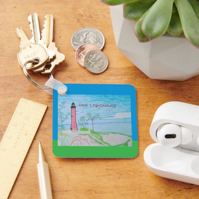 Chaveiro Farol Vermelho (Mesa)