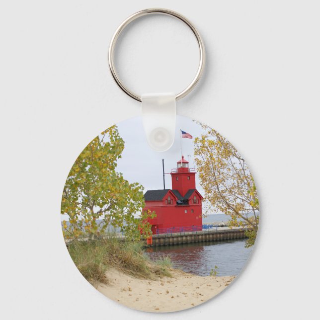 Chaveiro Farol Vermelho Grande (Frente)