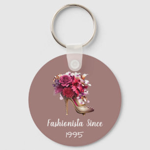 Chaveiro Fashionista Adorável Púrpura de Alto Céu