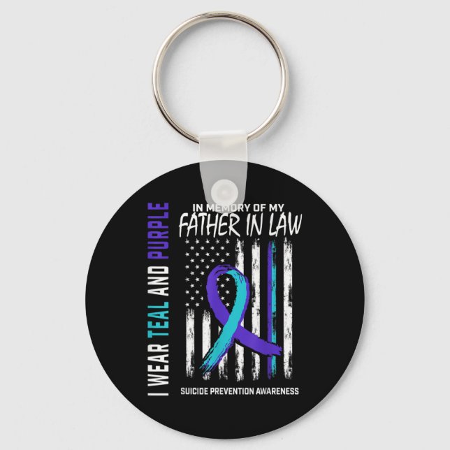 Chaveiro Father In Law Suicide Awareness Prevention America (Frente)