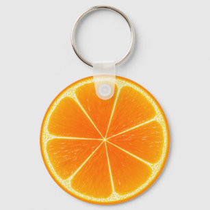 Chaveiro Fatia de Fruta Citrus Orange