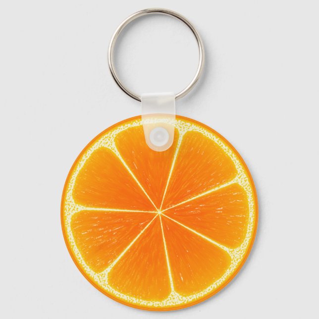 Chaveiro Fatia de Fruta Citrus Orange (Frente)