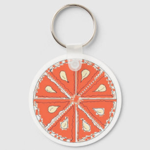 Chaveiro Fatia de Laranja Tangerina