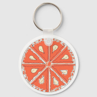 Chaveiro Fatia de Laranja Tangerina