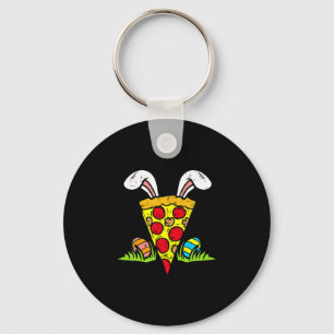 Chaveiro Fatia de Pizza de Páscoa Orelhas de Coelho Lanche