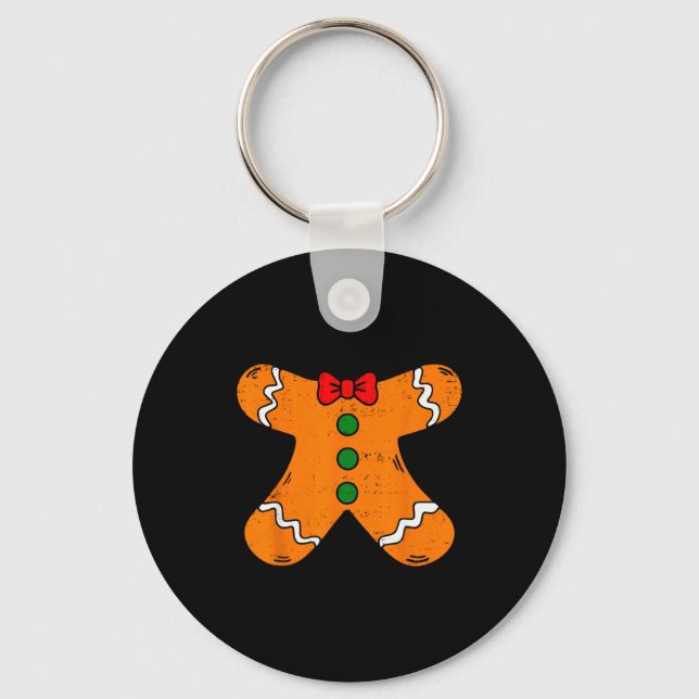 Chaveiro Fato de Corpo de Homem de Biscoito para o Hallowee (Frente)