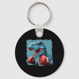 Chaveiro Fato de Dinossauro Boxeador Para Amantes de Boxe 