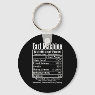 Chaveiro Fatos de Nutrição Máquina de Peidar Piadas de Pai