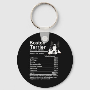 Chaveiro Fatos engraçados sobre Boston Terrier Nutrição Pre