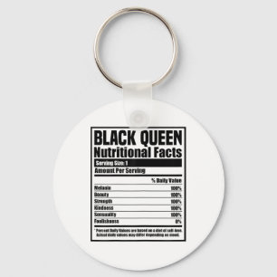 Chaveiro Fatos Nutricionais Black Queen Blm Melanina Mês da