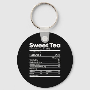 Chaveiro Fatos Nutricionais de Chá Doce Diversão Dia de Açã