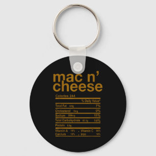Chaveiro Fatos Nutricionais de Macarrão com Queijo Engraçad