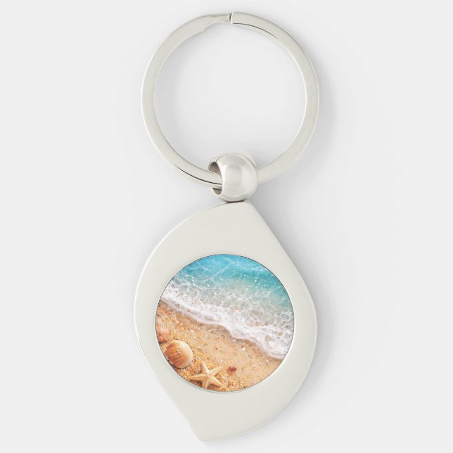 Chaveiro Faux resin ocean art key chain (Frente)