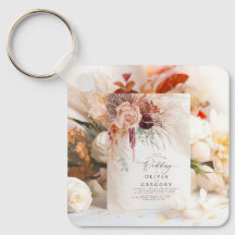 Favor de casamento único: Mini pulseiras de chave