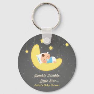 Chaveiro Favor de Chá de Bebê Estrelinha Brilhante
