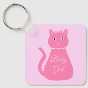 Chaveiro Favor de Chá de fraldas Personalizado De Gata De B