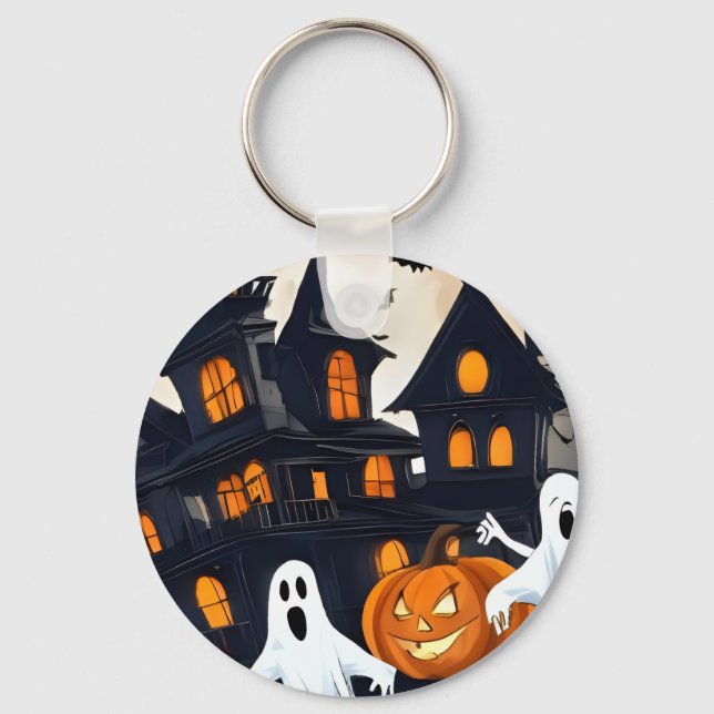 Chaveiro Favor do partido Halloween (Frente)