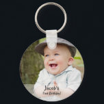 Chaveiro Favorecimento do primeiro nome de foto de aniversá<br><div class="desc">Apresentando o Chaveiro do Nome Foto de Primeiro Aniversário do Nosso Bebê Personalizado - um nome personalizado que captura a essência da celebração do marco do seu pequenino. Este chaveiro é uma mistura deliciosa de encanto e funcionalidade sentimental. Comemore o primeiro ano do seu bebê com um toque de nostalgia,...</div>