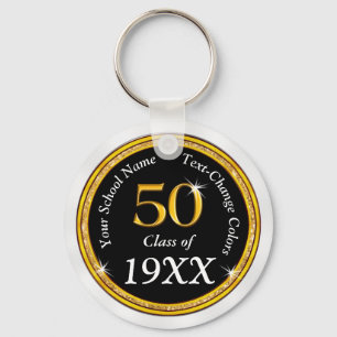 Chaveiro Favoritos de Reunião da 50ª Classe Preta, Dourada