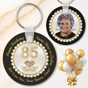 Chaveiro Favoritos para a Festa de 85 Anos, 85º Aniversário